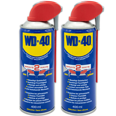 2x WD-40 Smart Straw Multifunktions Spray Vielzweck Öl Rostlöser 400ml