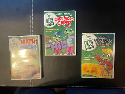 LeapFrog Learning Video CDs set of 3: Talking Words, Code Caper