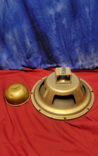 Co-Axial 12" Speaker 8 Ohm Alnico Magnet Gold Frame & Bell Cover Guitar Tube Amp - Picture 3 of 14
