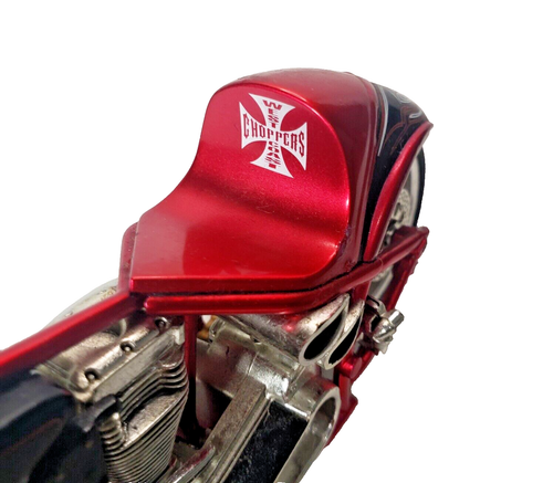 West Coast Choppers Jesse James El Diablo II Motorcycle 1:18 Muscle Machine 2004 - Picture 6 of 8