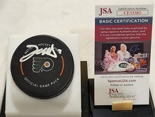 JETT LUCHANKO signed FLYERS official game puck JSA COA