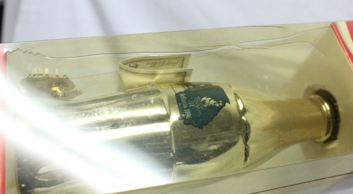 Limited Edition GOLD Coca-Cola Bottle Atlanta 1996 Olympic City