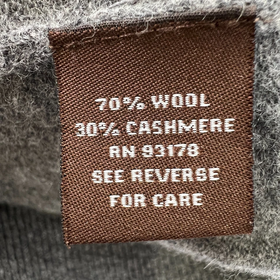 Adrienne Vittadini Studio Women's Wool & Cashmere Vest Button Up Pockets Gray XL - Image 4 of 4