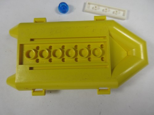 LEGO yellow mini figure rubber raft life rescue boat & 3 female people figures - Picture 5 of 9