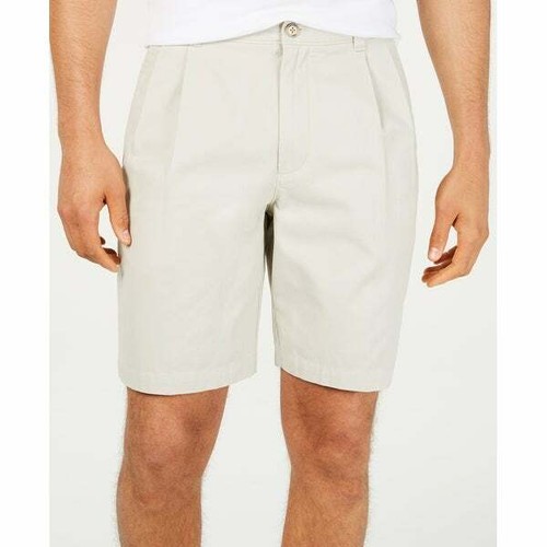 DKNY Men's Chino Shorts Pleated Front 