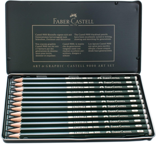 Castell 9000 Graphite Pencil Art Set, 12 Pack, (10-119065) - Picture 5 of 12