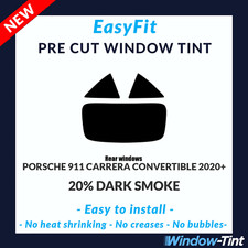 Easyfit Static Vor Cut Getönt für Porsche 911 Carrera Cabrio 2020 +20% Dunkel