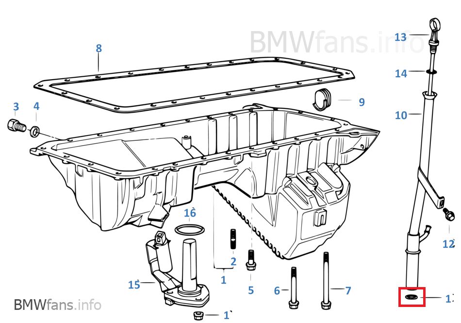New BMW N47 B37 B47 M41 M57 N57 Engine Oil Dipstick ORing 14X3MM