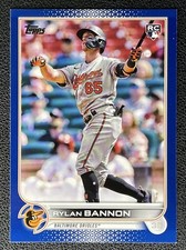 2022 Topps Update Rylan Bannon RC Rookie Royal Blue RC #US70 - Baltimore Orioles