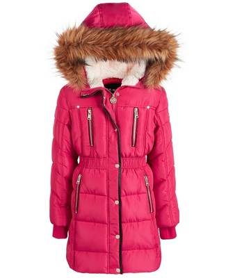dkny pink puffer jacket