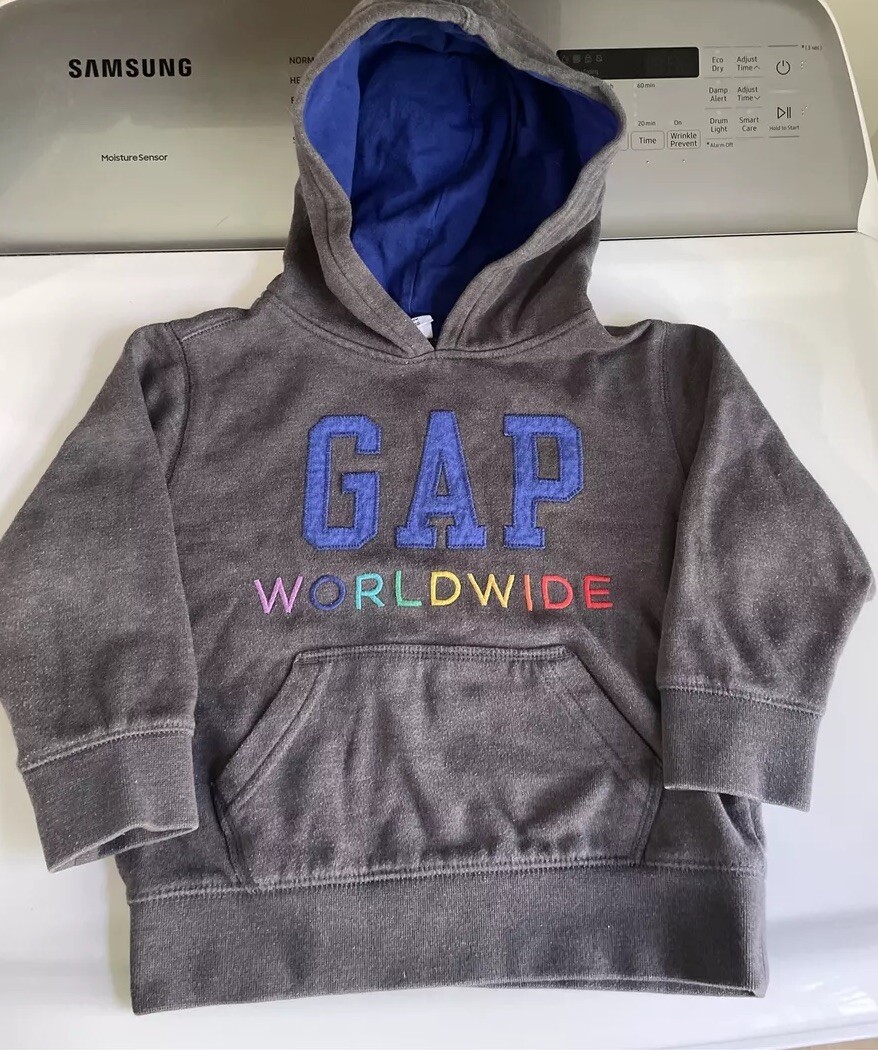 GAP worldwide Sweatshirt Hoodie Size grey rainbow Unisex Pride