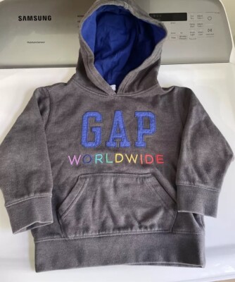 GAP worldwide Sweatshirt Hoodie Size grey rainbow Unisex Pride