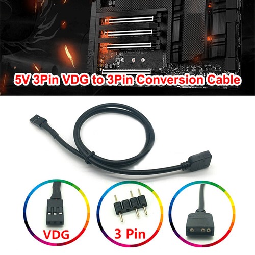 Mainboard SYNC Header Adapter Kabel RGB 5V VDG auf 3 Pin Umrüstleitung - Bild 4 von 15