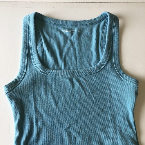 Abercrombie & Fitch Soft A&F Collection Bodysuit Snap Closure Teal Blue Large - Picture 8 of 15