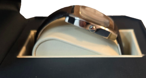 Dolce Gabbana Watch Dual Time Zones Black Leather Band 5 ATM Water Resistant - Picture 3 of 16