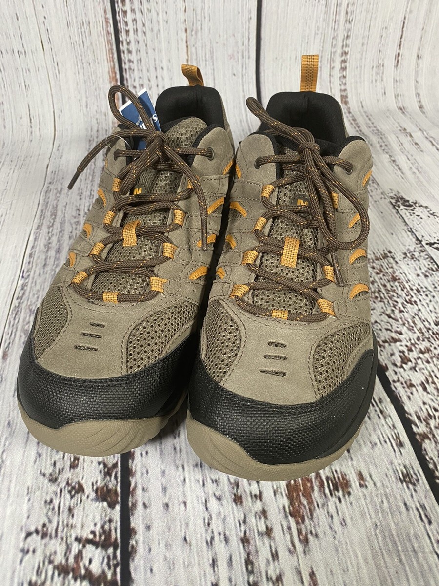 Merrell Pine Vent Size 13M Mens Low Hiking Trail Running Shoe Gray Yellow J09583 Merrell White Pine Vent Men main image 4