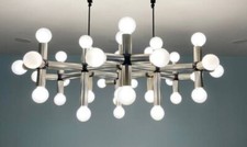 Vintage 1970’s Haussmann Or Sonneman 36 Light Molecule Chandelier