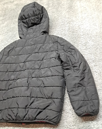 Nike Boys Puffer Jacket Coat Medium 6 Hooded Full Zip Quilted Sportswear Swish - Picture 9 of 12