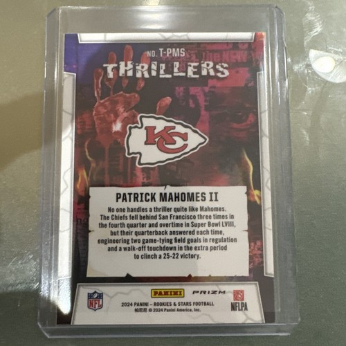 2024 Panini Rookies & Stars Thrillers Silver Prizm Patrick Mahomes II - Bild 2 von 2