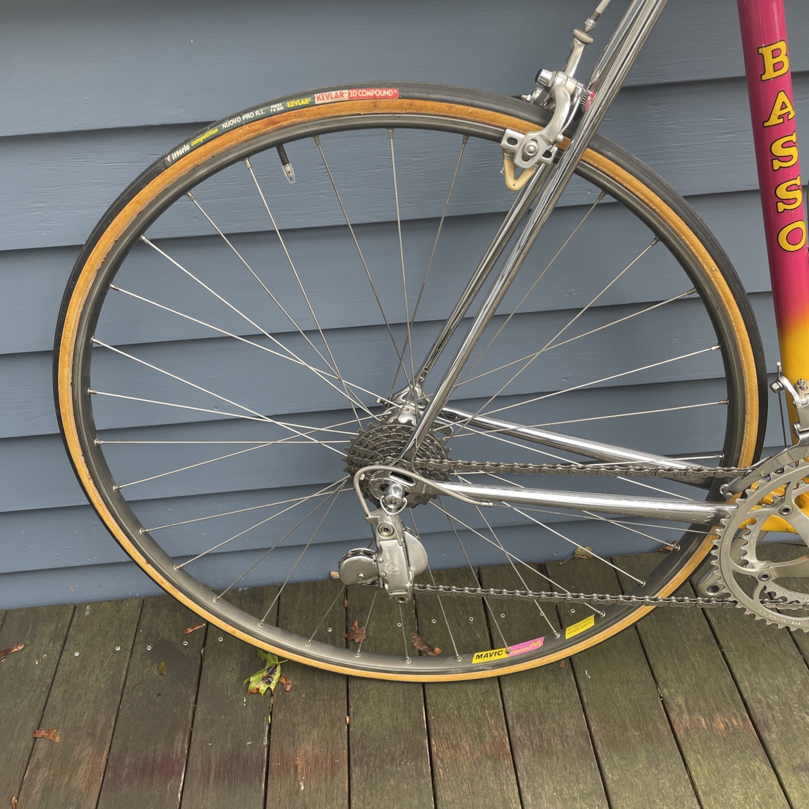 1988 Lighly Used BASSO LOTO Bicycle • SLX • Early Campagnolo C-Record • 55cm.