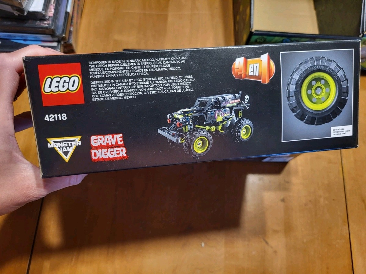 Lego Technic 42118 Monster Jam Grave Digger Pull Back Ages 7+