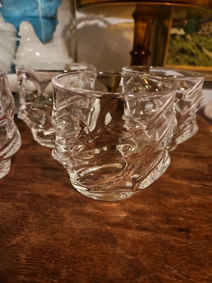 Tsuki Glass "Storm" Japanese Crystal Whiskey Glass Heavy Thick Bottom. Set Of 4 - Image 3 of 4