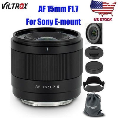 VILTROX 15mm F1.7 E Lens APS-C Ultra Wide Angle Autofocus Lens for Sony E-Mount