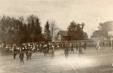 Early 1900's Women Basketball Game Preston Iowa Sports RPPC Photo Postcard COPY
