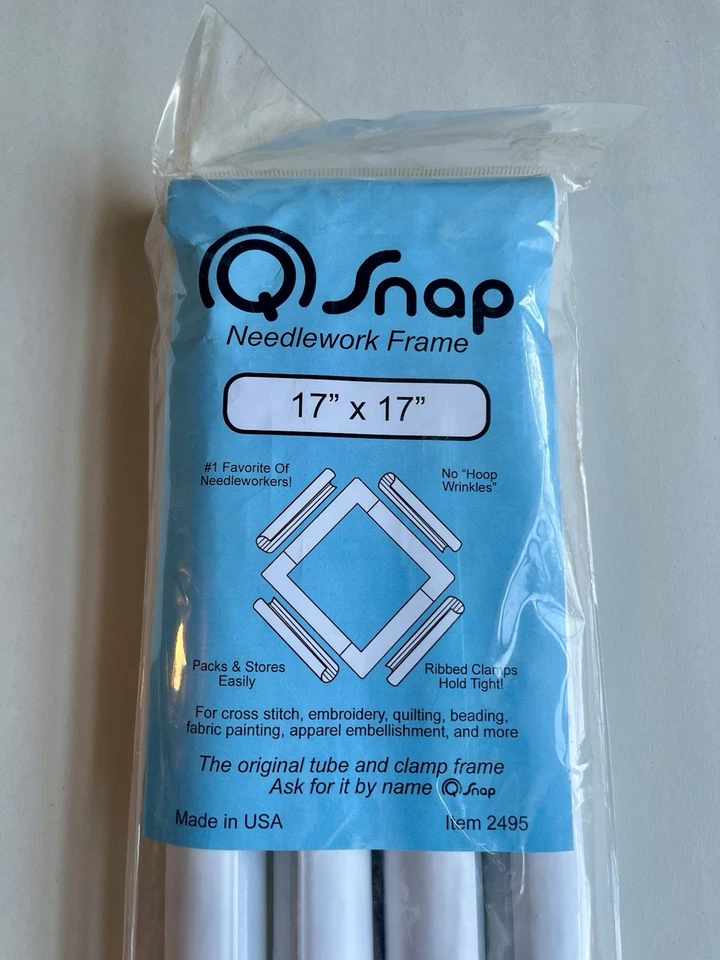 Q-Snap Needlework Tube Square & Clamp Frame NIB 17 X 17 Item #2495 - Image 2 of 4