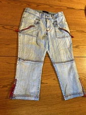 Y2K Crest Jeans Size 15/16