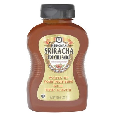 Kikkoman Sauce Chili Hot Sriracha, 10.6 oz Ounce (Pack of 1)