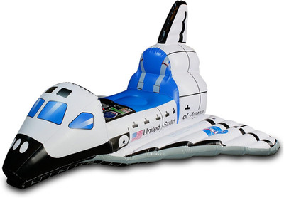 Junior Space Explorer Inflatable Space Shuttle White, 3 and Up
