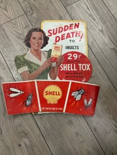 Vintage Shell Tox Cardboard Hardware Store Di...