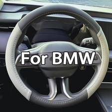 15 Steering Wheel Cover Genuine Leather For Bmw New Blackgray