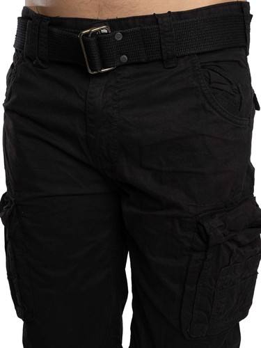 Schott de los hombres Pantalones cortos cargo Tr Ranger 30, Negro - Foto 5 di 5