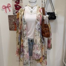 Floral kimono with lining