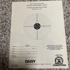 AR-5/1 [AR5] 10 Meter Air Rifle Target, 3-7/8" x 3-7/8" on Tagboard