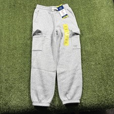 GAP Kids Youth Fleece Cargo Jogger Sweatpants Gray Size S 7/8 NWT