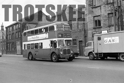 35 mm Negativ Bradford AEC Regent V Metro Cammell YKW146 um 1971