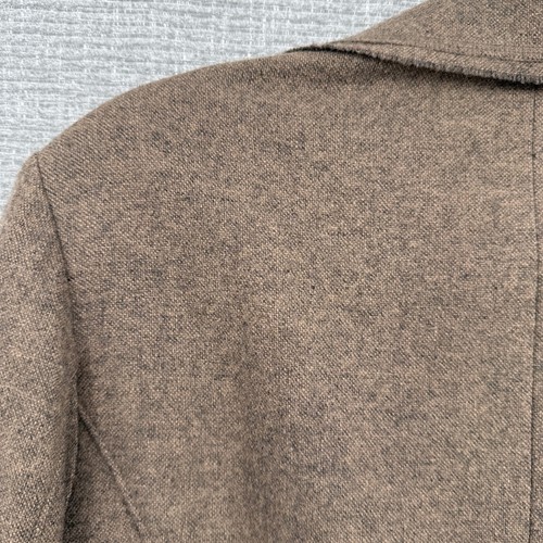 Cabi Wool Blend Ruffle Front Blazer Jacket Womens Sz 8 M Brown Career Academia - Picture 6 of 7