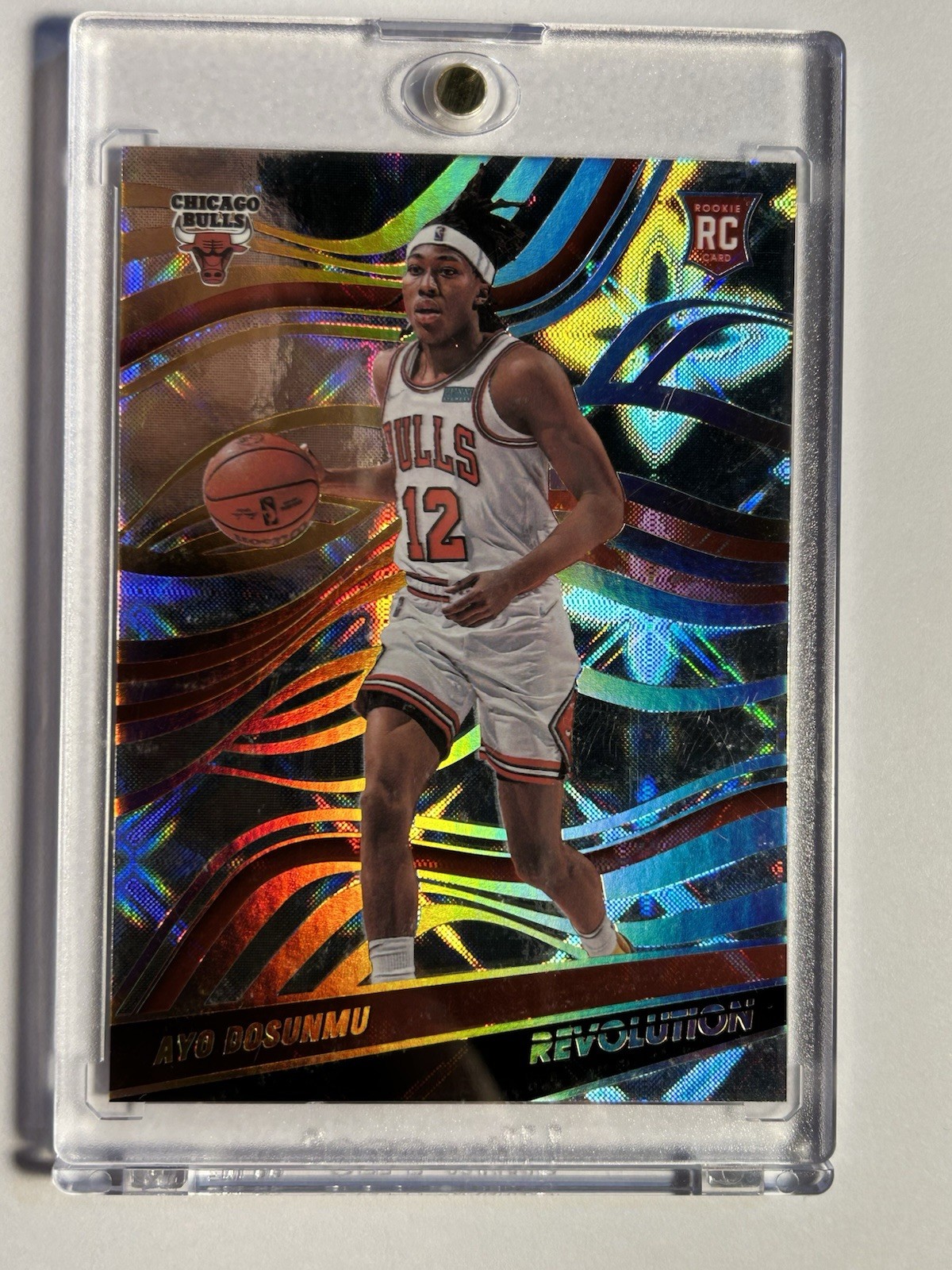 Ayo Dosunmu 2021-22 Revolution Galactic Case Hit SSP Rookie RC Bulls #119 🔥