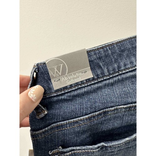 Pantalones de mezclilla Wit & Wisdom Ab-Solution Girlfriend desgastados con puños al tobillo talla 00 - Imagen 3 de 8