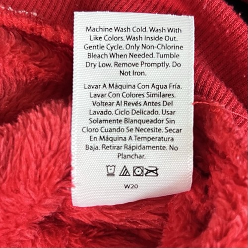 Wonder Nation Girls Red Plush Reindeer Holiday Sweater Sz 6-6X Sequin Christmas - Picture 6 of 6
