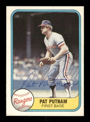 1981 Fleer  #630 Pat Putnam signed autograph  clean ballpoint EAA1 BXCP71