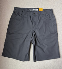 Carhartt Rugged Flex Loose Fit Canvas Work Shorts Women s 6 Gray 10" BS3111-W
