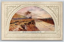 1899 Chicago Drainage Canal Rock Cut Lawrence Earle Painting Postcard