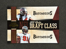 2011 Playoff Contenders Draft Class Gold #6 Adrian Clayborn, Da'Quan Bowers /100