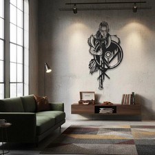 Valkyrie Viking Metal Wall Art Decor Norse Warrior