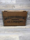Vintage Budweiser Anheuser Busch Centennial Wooden Beer Crate Box 1876-1976
