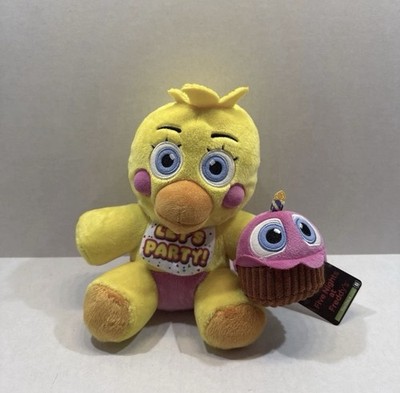 Five Nights At Freddy s FNAF Toy Chica with Cupcake 8  Plush Jazwares GITD